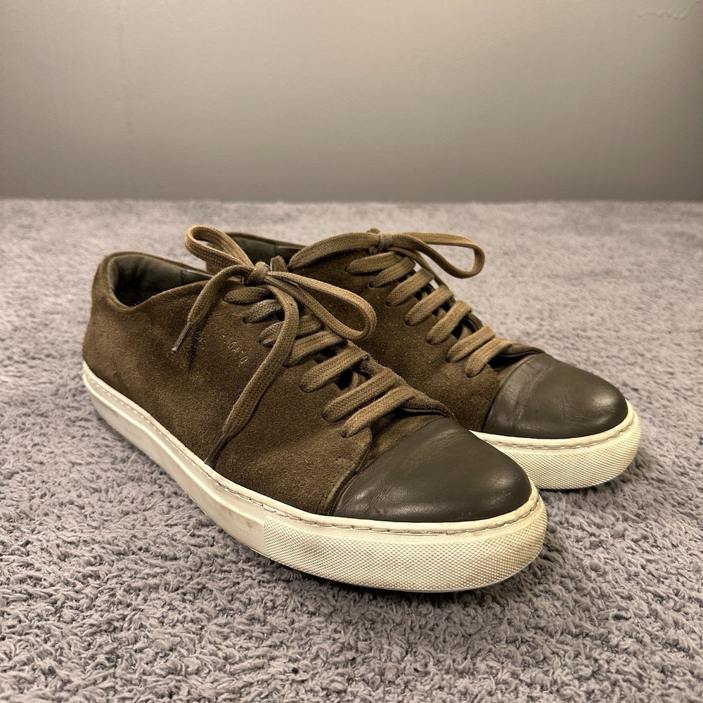 Axel Arigato Clean 90 Sneakers Mens 42 Green Suede Shoes Lace Up‎ Handmade